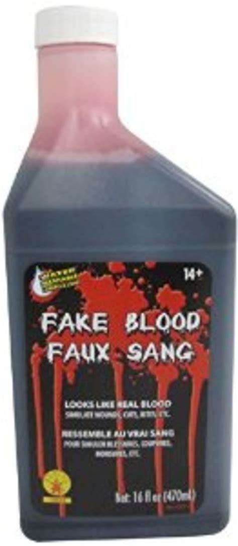 does fake blood stain clothing|washable non staining blood.